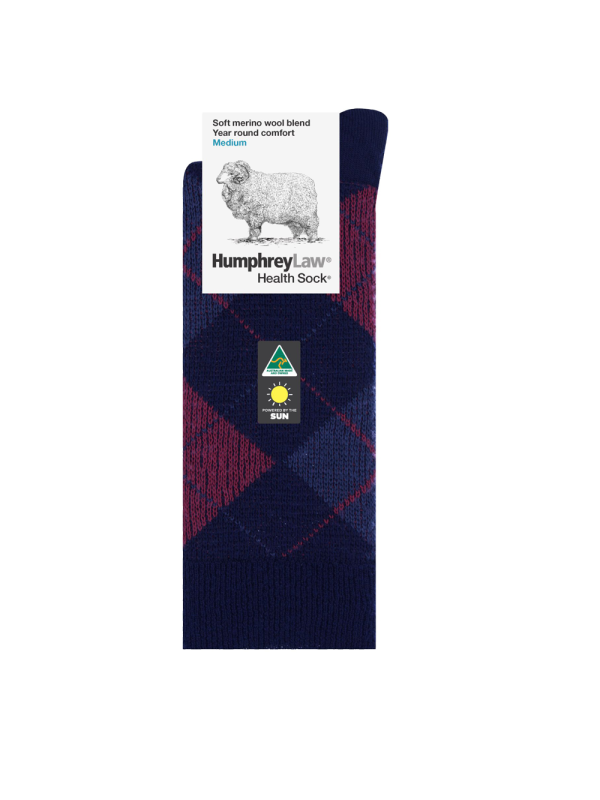 Argyle Fine Merino Health Sock® (Style 62C)